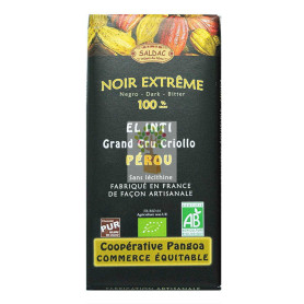 CHOCOLATE 100% 100Gr. ORO DE LOS ANDES