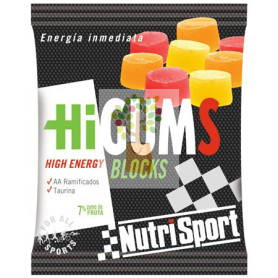 HIGUMS BLOCKS HIGH ENERGY  CITRICO SIN CAFINA 40GR NUTRISPORT