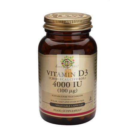 VITAMINA D3 4000UI (100Mcg.) 120 CAPSULAS VEGETALES SOLGAR