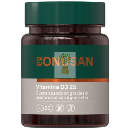 VITAMINA D3 25 90 PERLAS BONUSAN