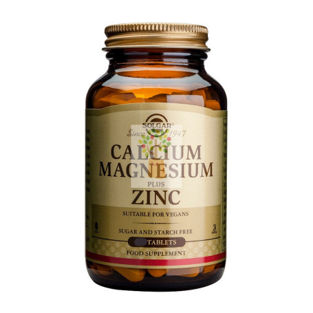 CALCIO / MAGNESIO PLUS ZINC 100 CAPSULAS SOLGAR