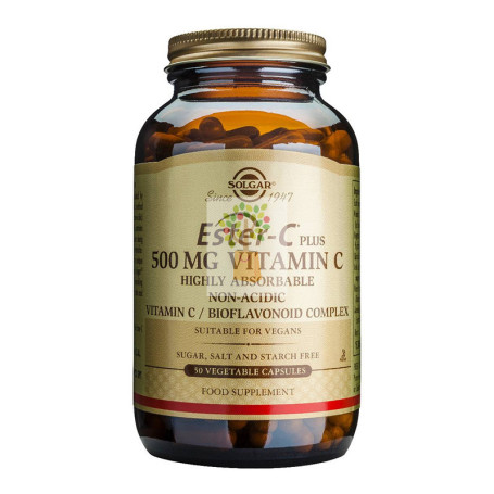 ESTER-C PLUS 500 MG 50 CAPSULAS VEGETALES SOLGAR