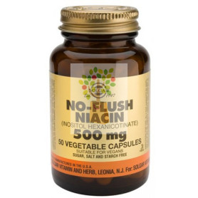 NIACINA NO RUBORIZANTE 50 CAPSULAS VEGETALES SOLGAR