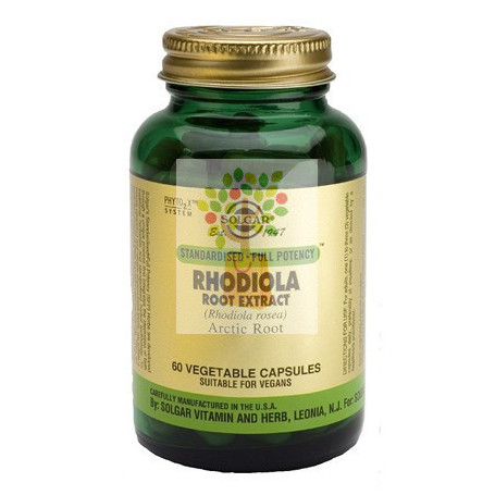 RODIOLA EXTRACTO DE RAIZ 60 CAPSULAS VEGETALES SOLGAR