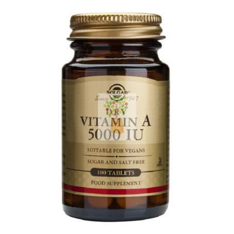 VITAMINA A  SECA 100 CAPSULAS SOLGAR