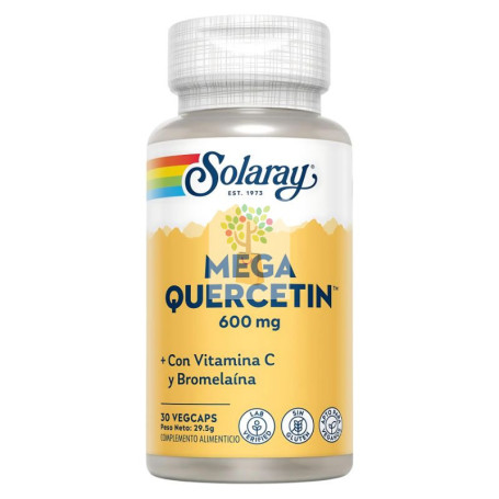 MEGA QUERCETIN 600Mg. 60 CAPSULAS VEGETALES SOLARAY