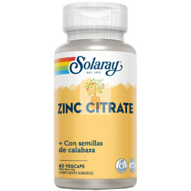 ZINC 25MG + SEMILLA DE CALABAZA 50MG 60 CÁPSULAS SOLARAY