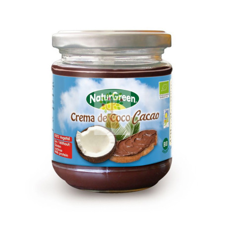 CREMA DE COCO CACAO 200Gr. NATURGREEN