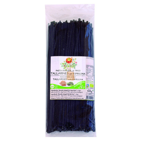 TALLARINES CON ESPIRULINA BIO 500Gr. VEGETALIA