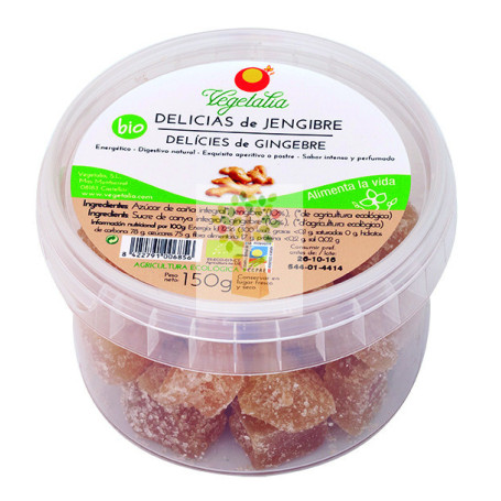 DELICIAS DE JENGIBRE (CARAMELOS GOMA PICANTE) 150Gr. VEGETALIA