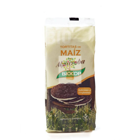 TORTITAS DE MAIZ CON ALGARROBA 100Gr. BIOCOP
