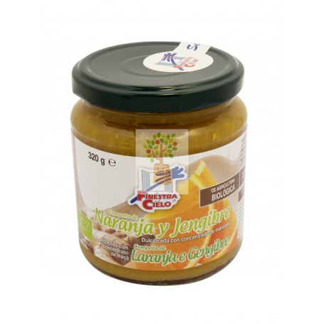 COMPOTA DE NARANJA Y JENGIBRE BIO 320Gr. FINESTRA