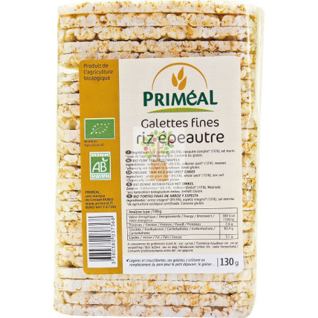 TORTAS FINAS DE ARROZ Y QUINOA 130Gr. PRIMEAL