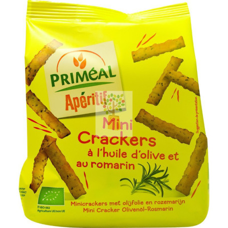 MINI CRACKERS CON ACEITE DE OLIVA Y ROMERO PRIMEAL