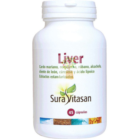 LIVER 650Mg. 45 CAPSULAS SURA VITASAN