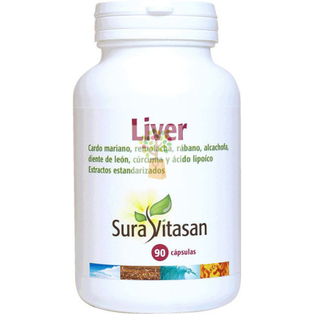 LIVER 650Mg. 90 CAPSULAS SURA VITASAN
