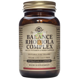 BALANCE RODIOLA COMPLEX 60 CÁPSULAS VEGETALES SOLGAR