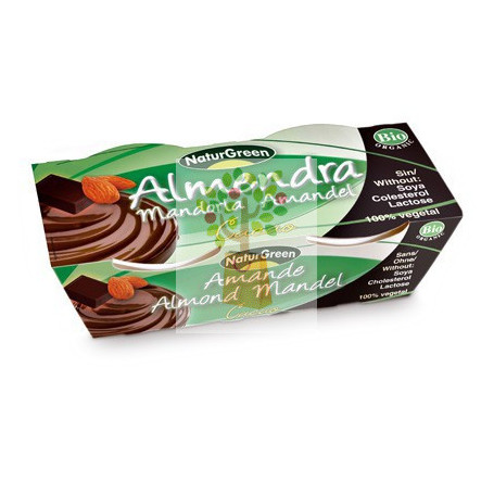 POSTRE DE ALMENDRA CACAO 2x125Gr. NATURGREEN