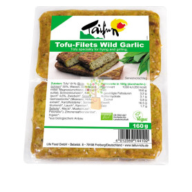FILETES DE TOFU CON AJO SILVESTRE BIO 160Gr. TAIFUN