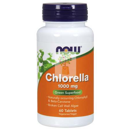 CHLORELLA 1.000Mg. 60 TABLETAS NOW