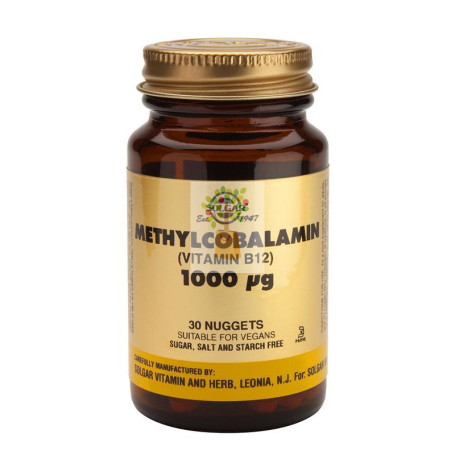 VITAMINA B12  (METILCOBALAMINA) 30 CAPSULAS MASTICABLES SOLGAR