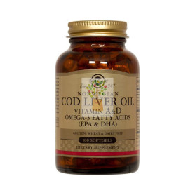 ACEITE HIGADO BACALAO 100 CAPSULAS SOLGAR