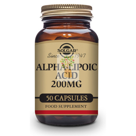 ACIDO ALFA LIPOICO 200MG 50 CAP VEGETALES SOLGAR
