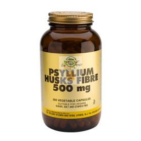 FIBRA DE CASCARAS DE PSYLLIUM 200 CAPSULAS VEGETALES SOLGAR