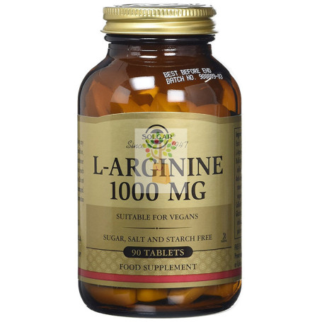 L-ARGININA 1000 MG 90 CAPSULAS SOLGAR
