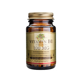 VITAMINA B1 100Mg. (TIAMINA) 100 CAPSULAS VEGETALES SOLGAR