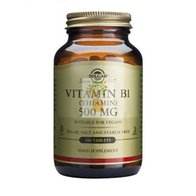 VITAMINA B1 500Mg. (TIAMINA) 100 CAPSULAS VEGETALES SOLGAR