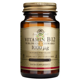 VITAMINA B12 1.000Mcg. (CIANOCOBALAMINA) 250 CAPSULAS SOLGAR