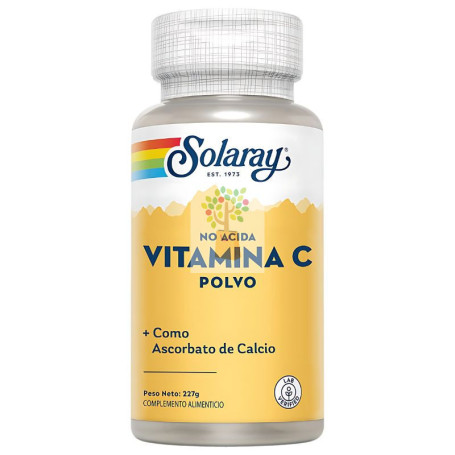BUFFERED VIT C POWDER NO ACIDA (5000Mg.) 227Gr. SOLARAY