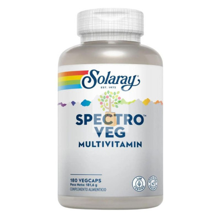 SPECTRO VEGETARIAN FORMULA MULTI-VITA-MIN 180 CAP.VEGETALES SOLARAY