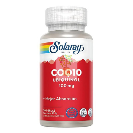 UBIQUINOL COQ-10 100Mg. 30 PERLAS SOLARAY