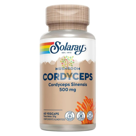 CORDYCEPS EXTRACTO 500Mg. 60 CAPSULAS VEGETALES SOLARAY