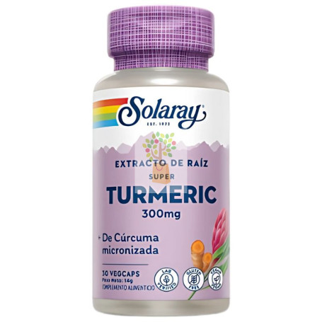 SUPER TURMERIC 30 CAPSULAS VEGETALES SOLARAY