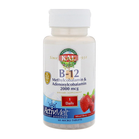METHYLCOBALAMIN 1.000Mcg. 60 COMPRIMIDOS KAL