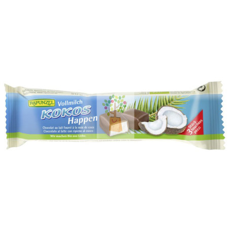 BARRITA DE COCO Y CHOCOLATE CON LECHE 50Gr. RAPUNZEL