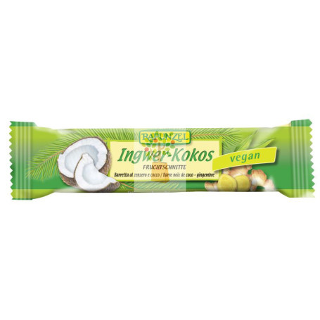BARRITA DE COCO Y JENGIBRE 40Gr. RAPUNZEL