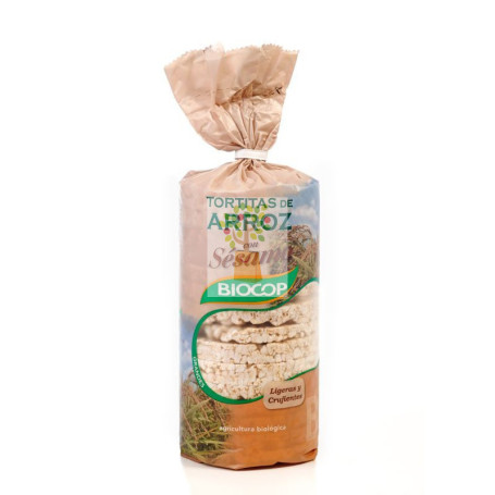 TORTITAS DE ARROZ CON SESAMO 200Gr. BIOCOP