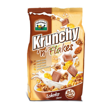 MUESLI KRUNCHY FLAKES CHOCOLATE 375Gr. BARNHOUSE