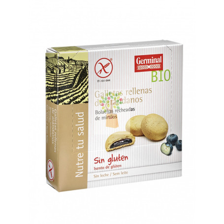 GALLETAS RELLENAS CREMA ARANDANOS S/ GLUTEN 200 GR GERMINAL