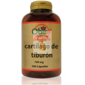 CARTILAGO DE TIBURON 740Mg. 300 CAPSULAS OBIRE