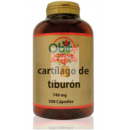 CARTILAGO DE TIBURON 740Mg. 300 CAPSULAS OBIRE