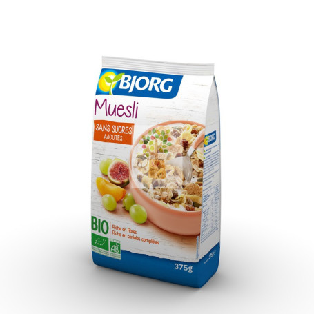 MUESLI CON FRUTAS SIN AZUCAR AÑADIDO 375Gr. BJORG
