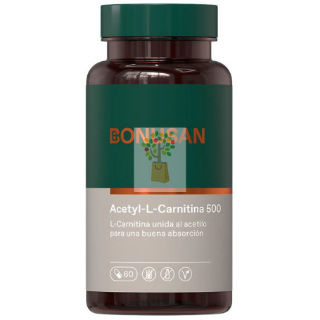 ACETIL-L-CARNITINA 500 60 CÁPSULAS BONUSAN