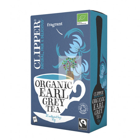 TE NEGRO EARL GREY BIO, 20 FILTROS CLIPPER