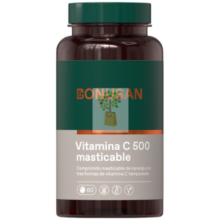 VITAMINA C 500 MASTICABLE 60 COMPRIMIDOS MASTICABLES BONUSAN