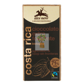 CHOCOLATE NEGRO 75% DE CACAO 100Gr. ALCE NERO